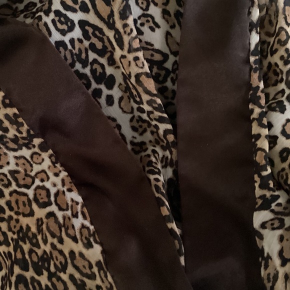 Kiwi Leopard print sari top tie back size M - Picture 4 of 8